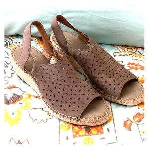 Clarks Suede Espadrille wedge